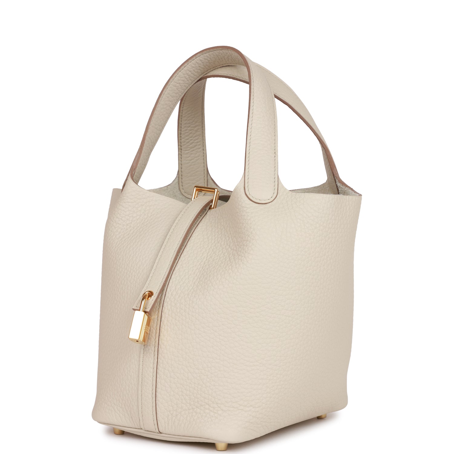 HERMES Picotin Lock 18 Beton Clemence Gold Hardware