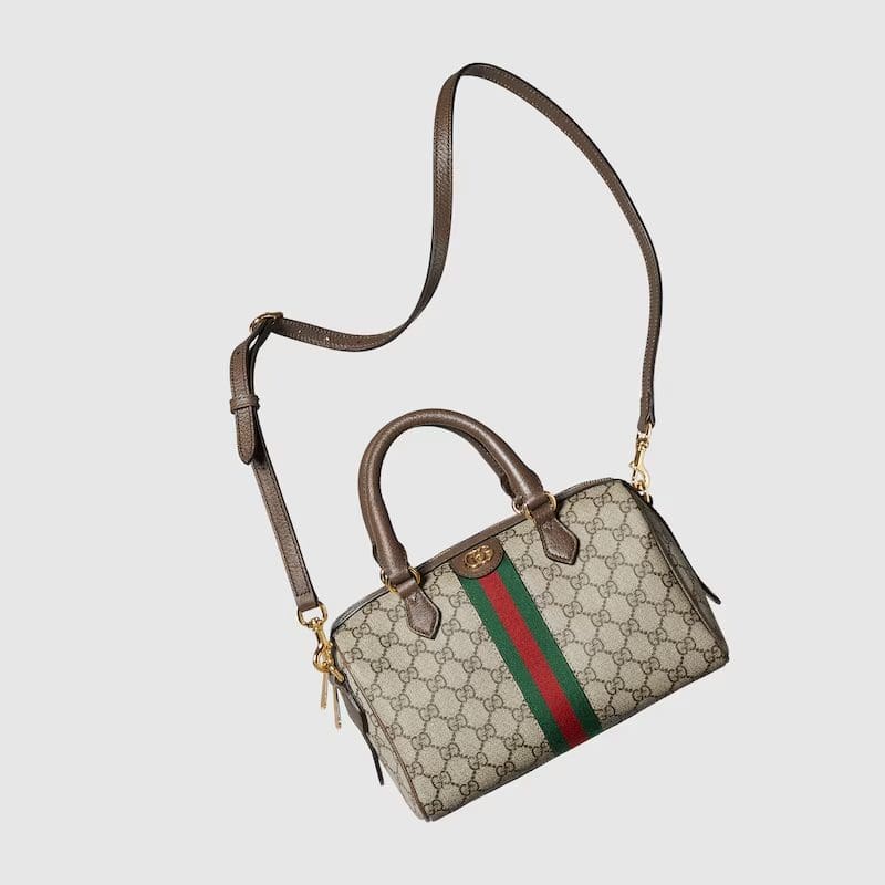GUCCI OPHIDIA GG SMALL TOP HANDLE BAG