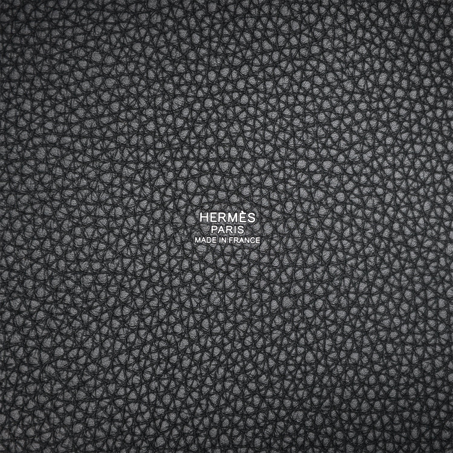 HERMES Black Clemence Picotin Lock 22cm Palladium Hardware