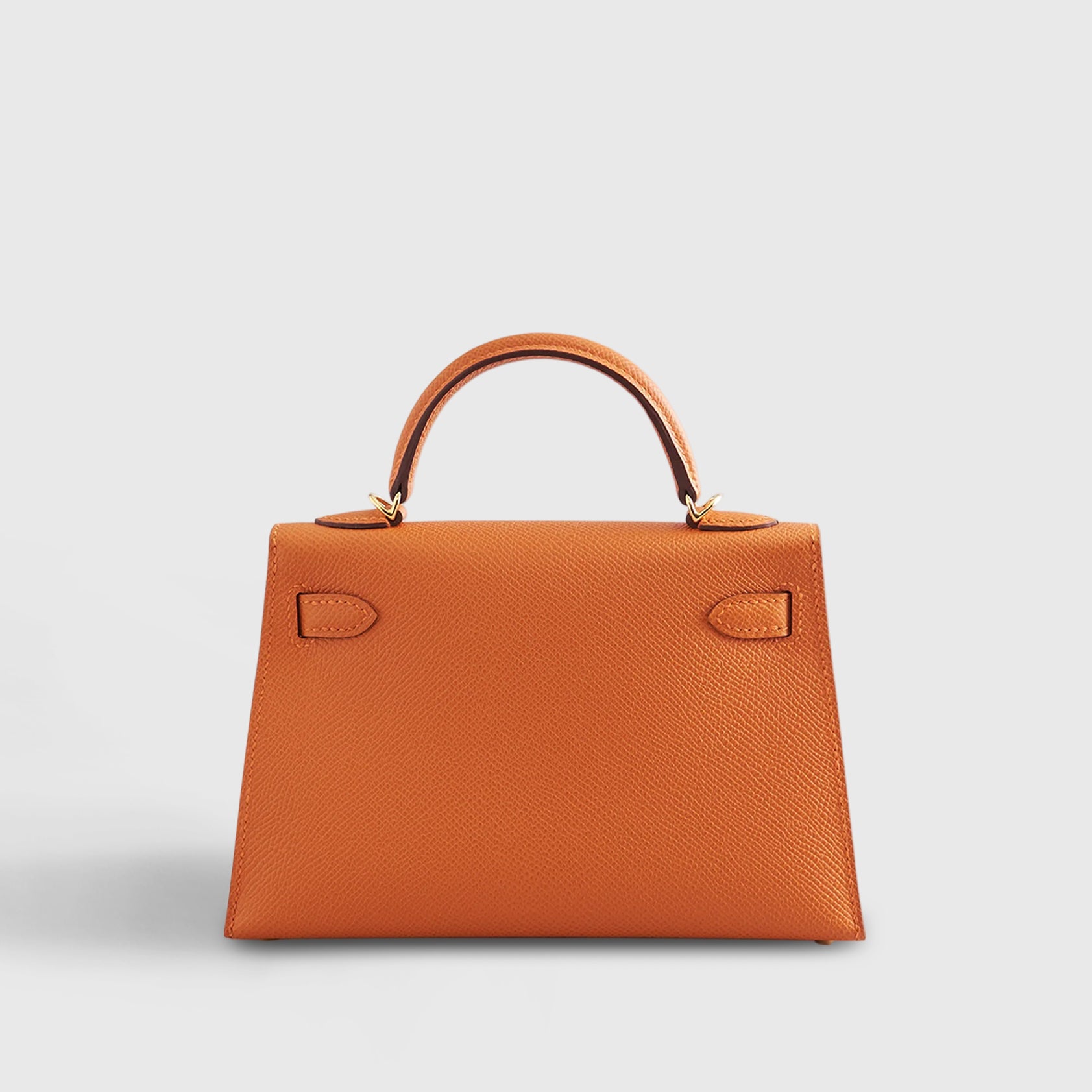 HERMES Kelly Mini Epsom Orange Gold Hardware