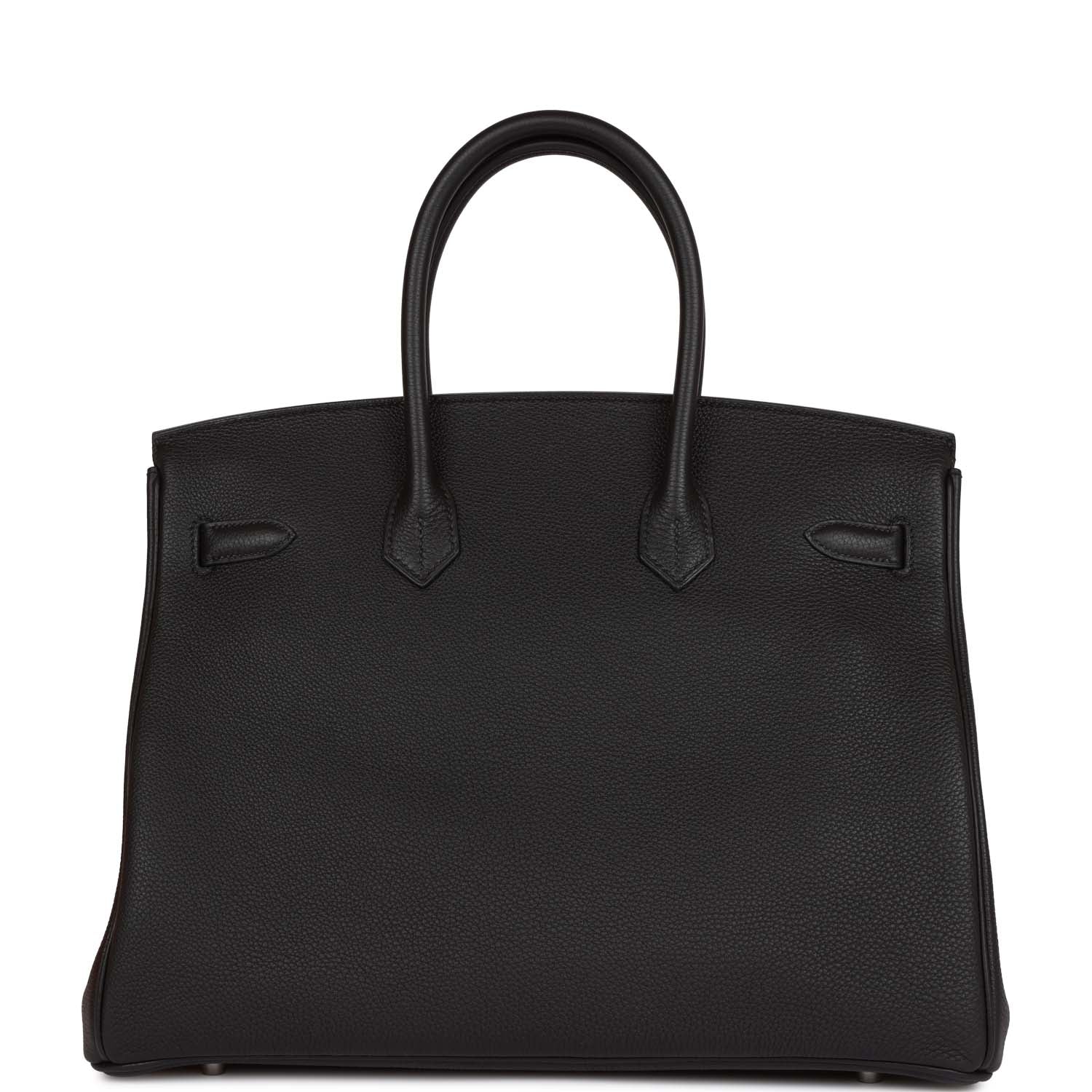 HERMES Birkin 35 Black Togo Palladium Hardware