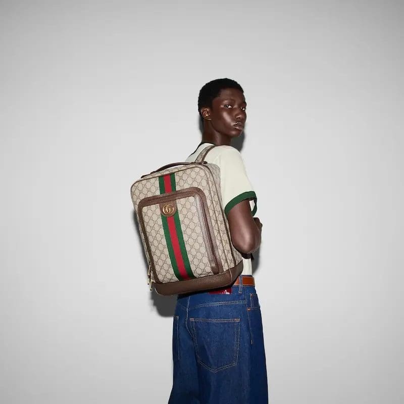 GUCCI OPHIDIA MEDIUM GG BACKPACK