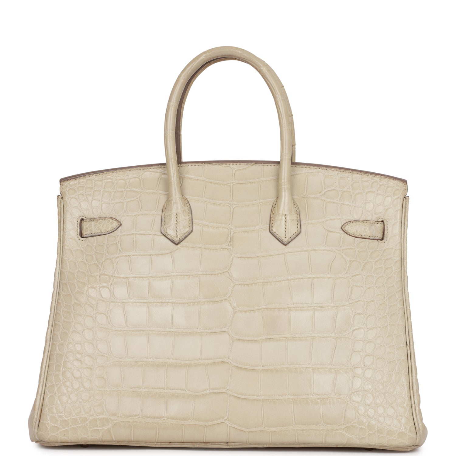 Hermes Birkin 35 Beton Matte Alligator Palladium Hardware