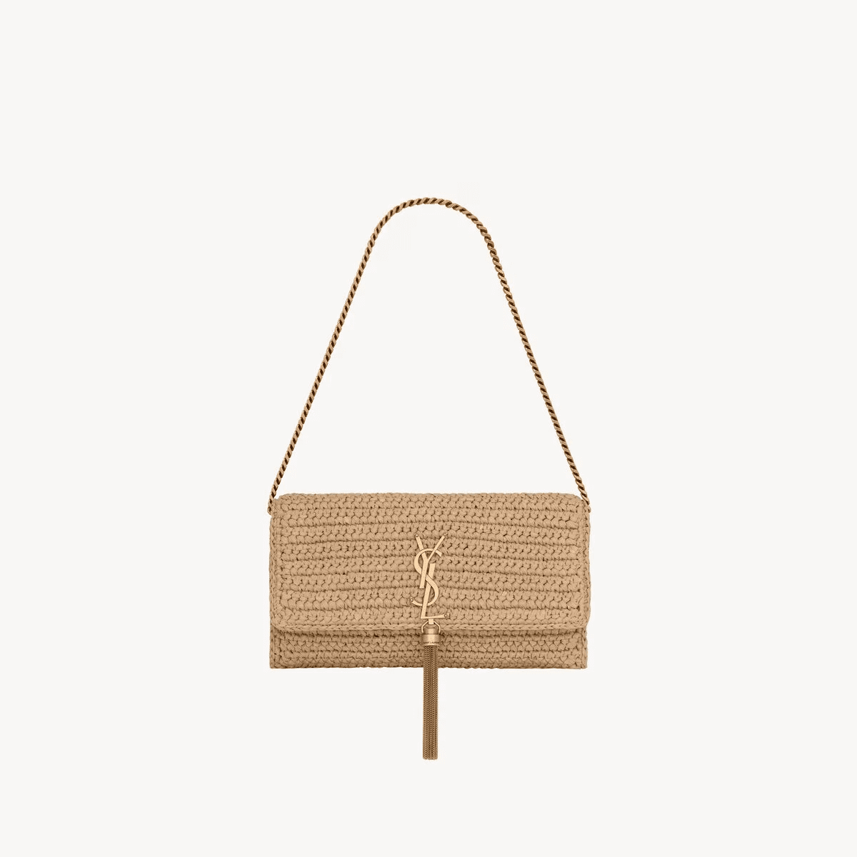 Saint Laurent kate 99 tassel in raffia