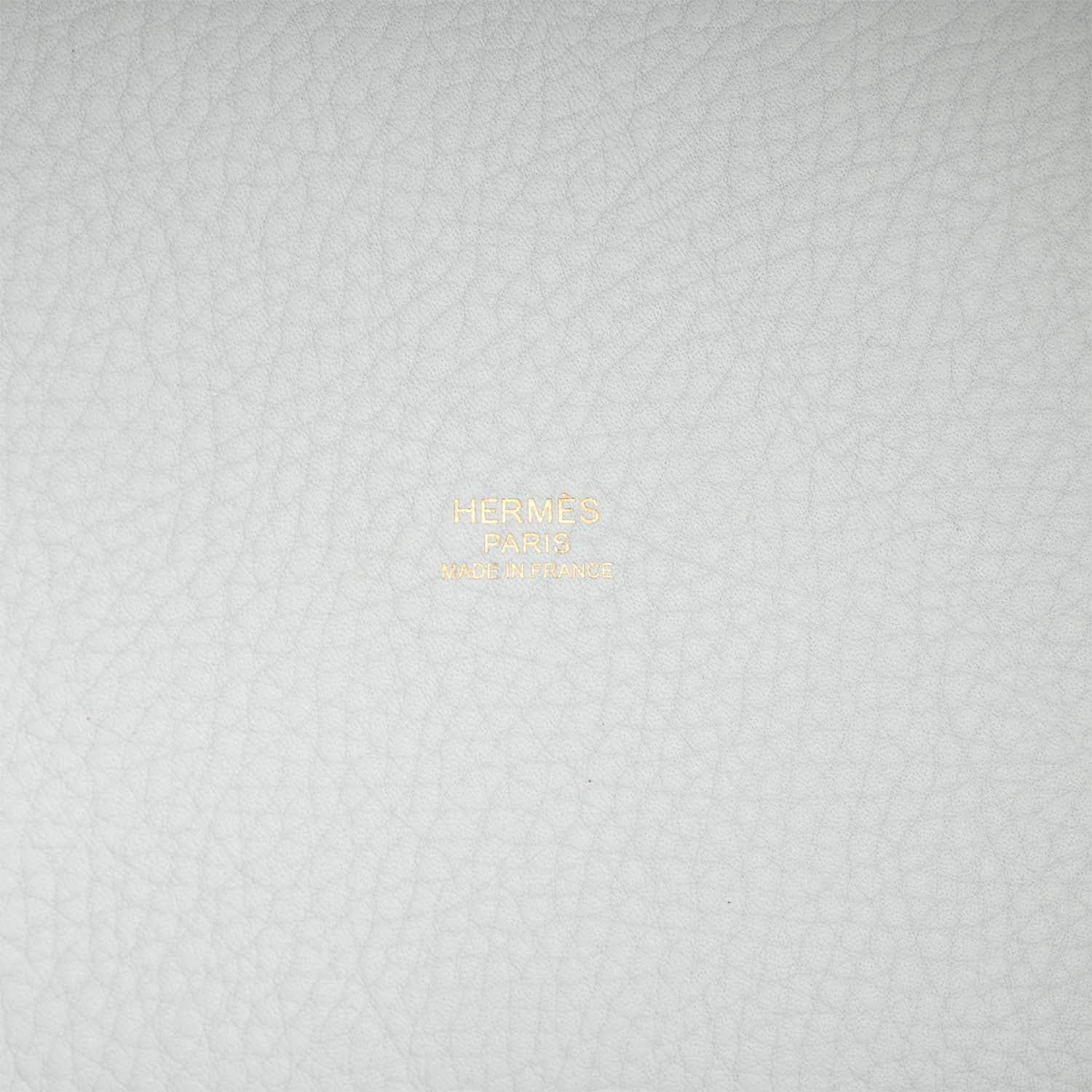 Hermes Picotin Lock 18 White Clemence Gold Hardware