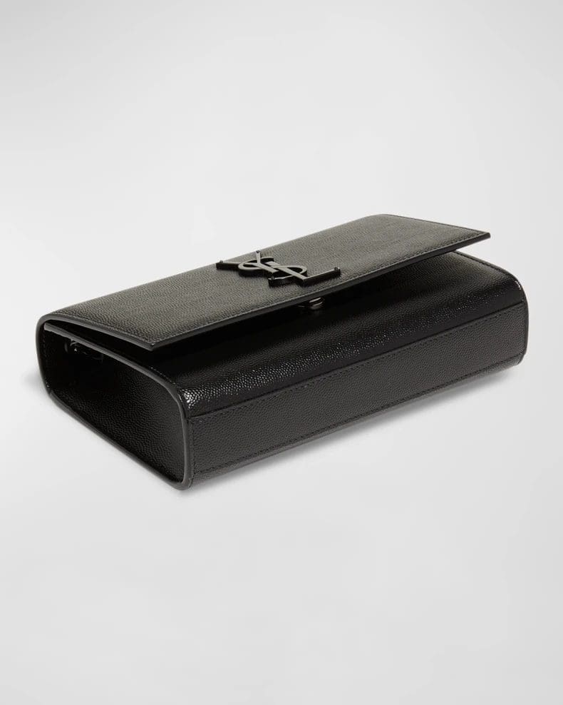 Saint Laurent Kate Small YSL Crossbody Bag in Grained Leather