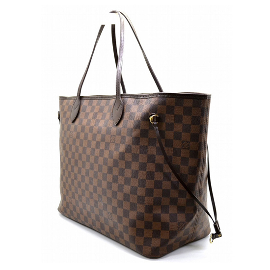 LOUIS VUITTON N51106 Neverfull GM Shoulder Bag Damier Ebene Canvas