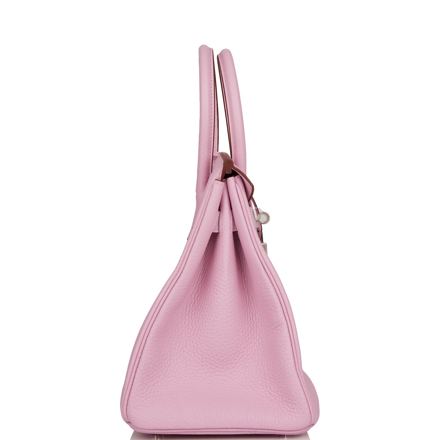 HERMES Birkin 30 Mauve Syestre Clemence Palladium Hardware