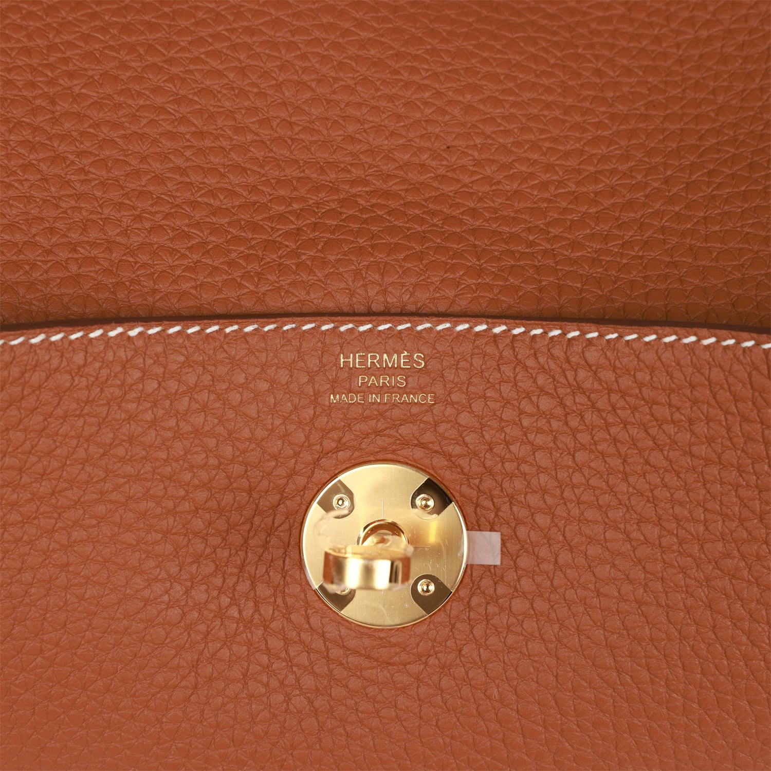 HERMES Lindy 26 Gold Clemence Gold Hardware