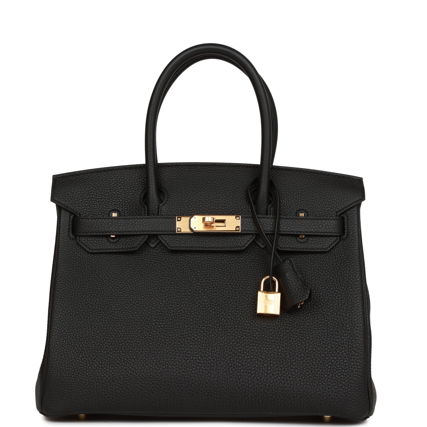 HERMES Birkin 30 Black Togo Gold Hardware