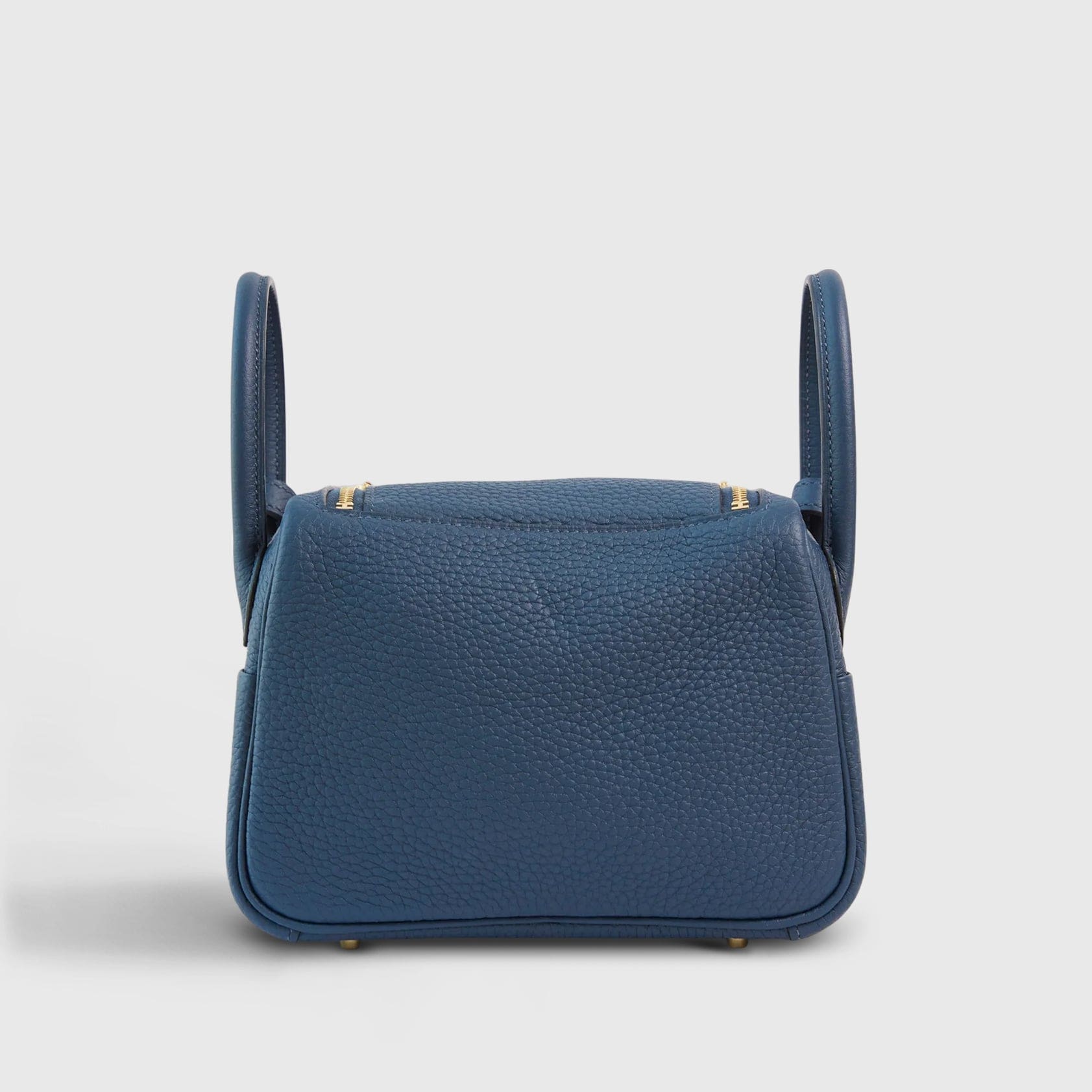 HERMES Lindy 20 Clemence Blue de Prusse Gold Hardware