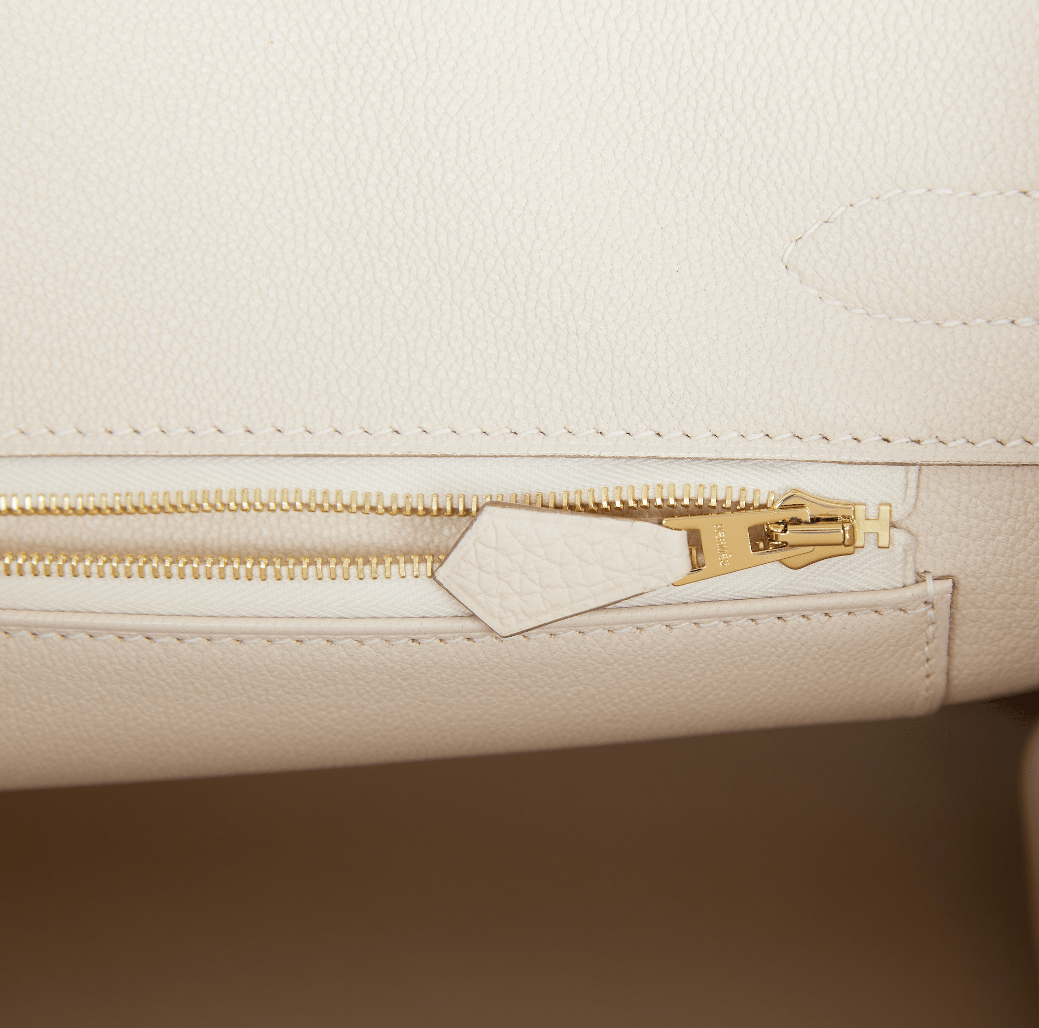 HERMES Birkin 30 Craie Togo Gold Hardware