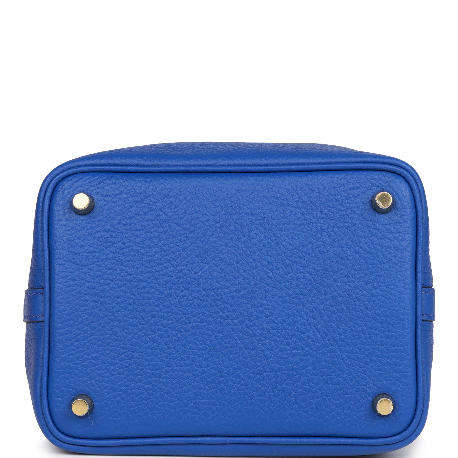 HERMES Picotin Lock 18 Bleu Royal Clemence Gold Hardware