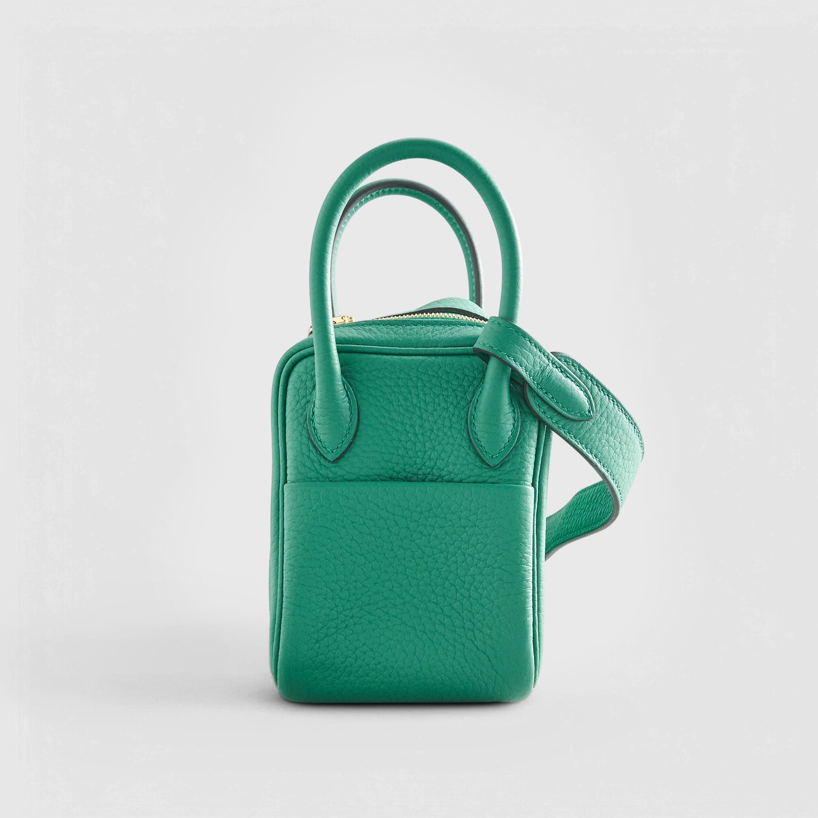 HERMES Lindy 20 Clemence Vert Vertigo Gold Hardware