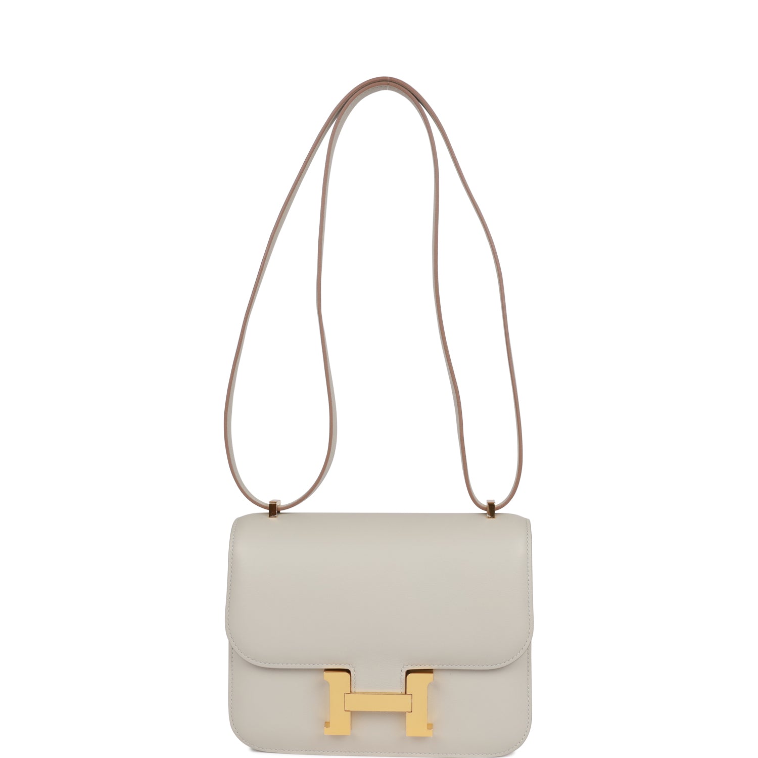 HERMES Constance 18 Gris Perle Swift Gold Hardware