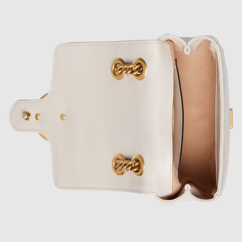 GUCCI MARMONT MINI SHOULDER BAG (White)