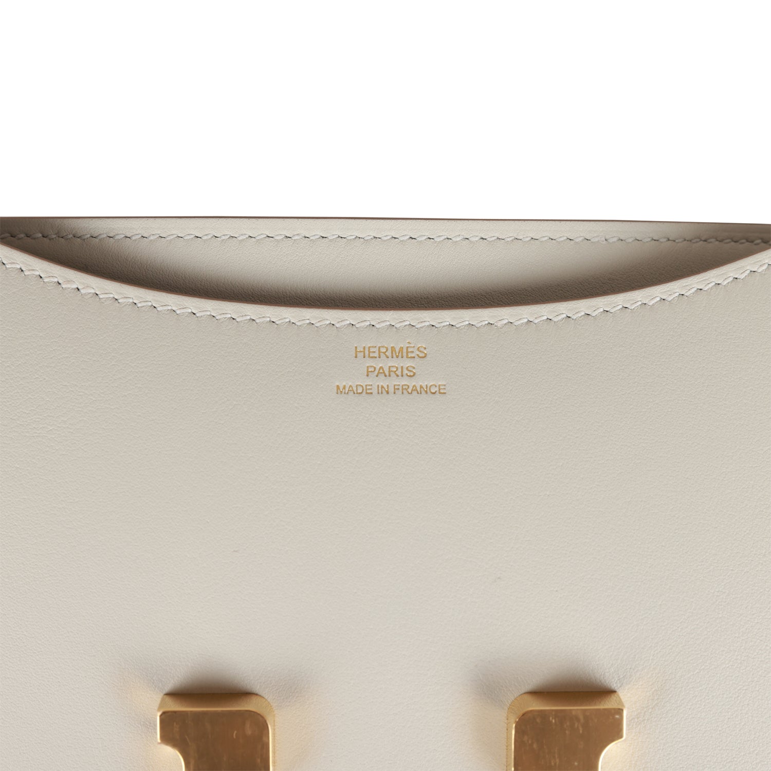 HERMES Constance 18 Gris Perle Swift Gold Hardware