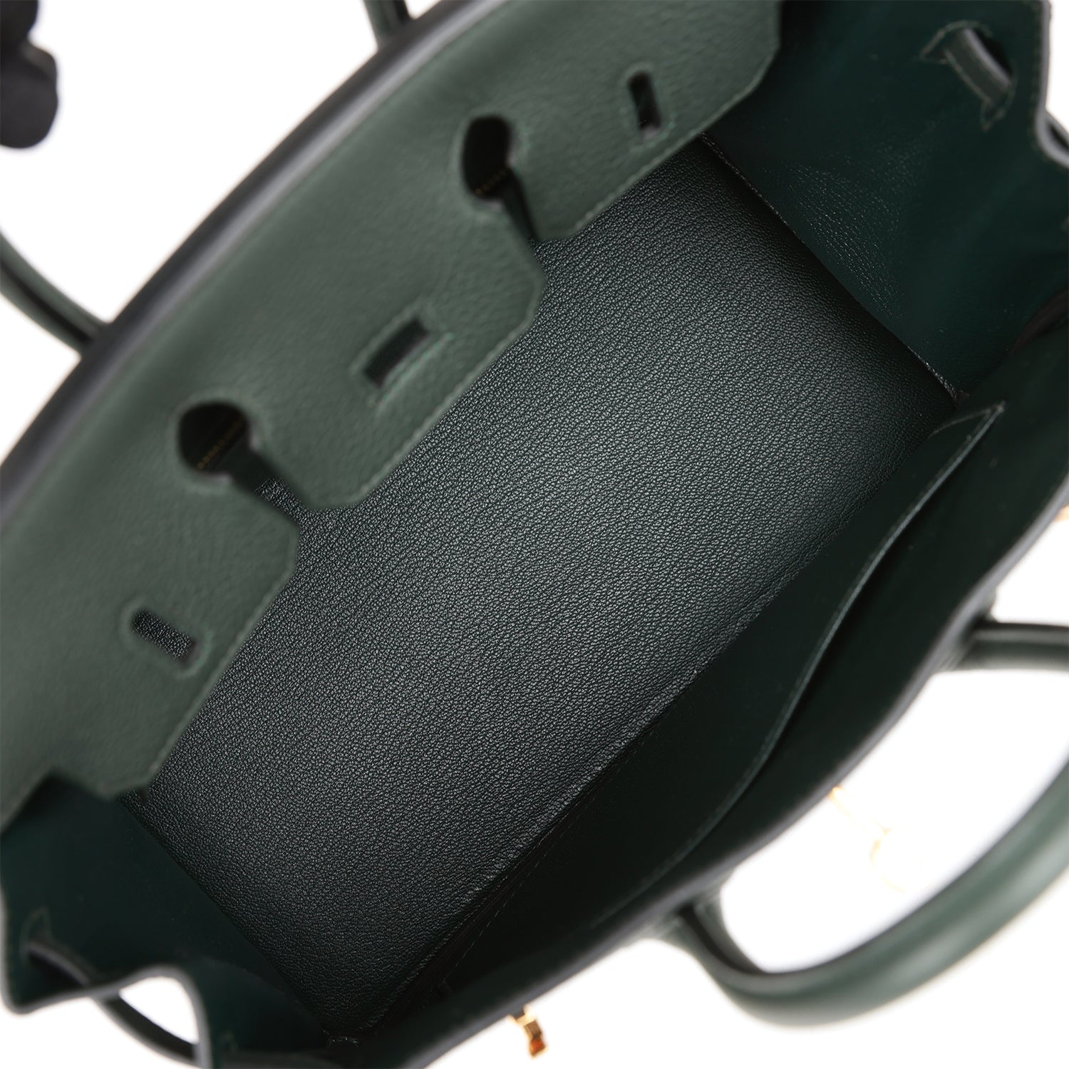 HERMES Birkin 25 Vert Fonce Togo Gold Hardware