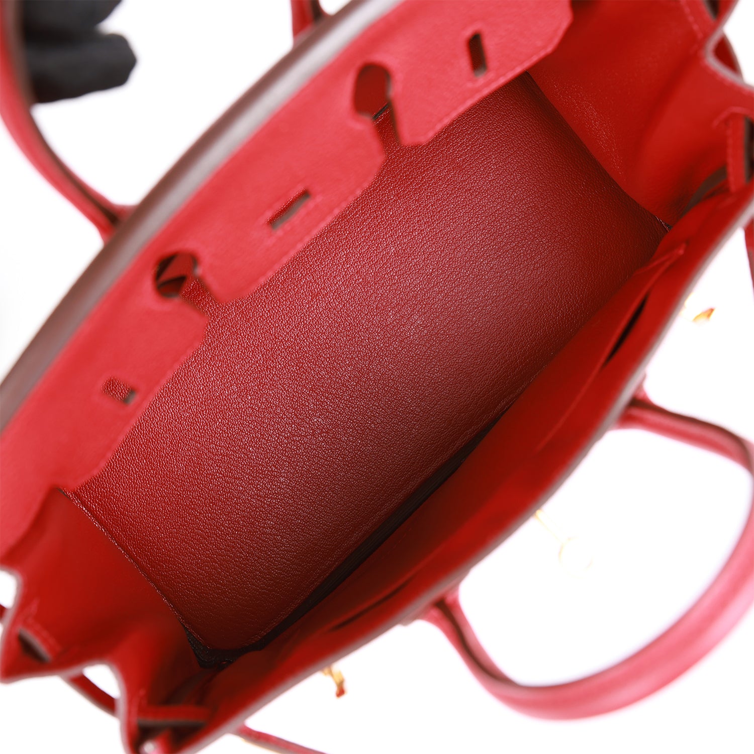 HERMES Birkin 25 Rouge Vif Togo Gold Hardware
