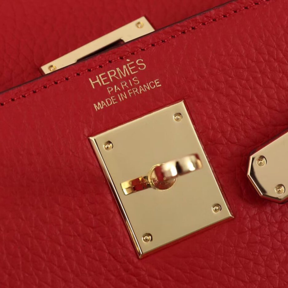 Hermes Kelly 28 （ red ）