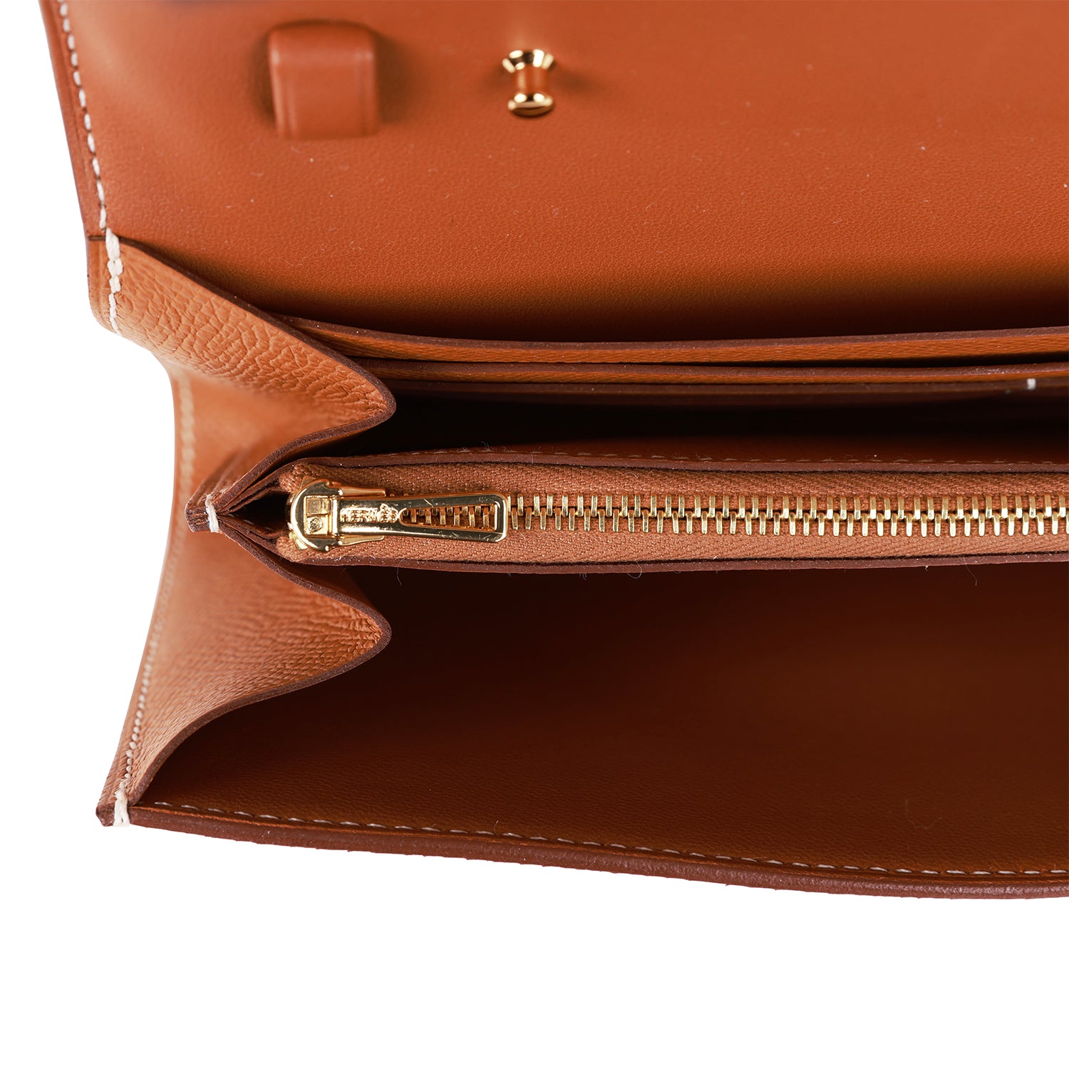 HERMES Constance Wallet To Go Gold Epsom Gold Hardware