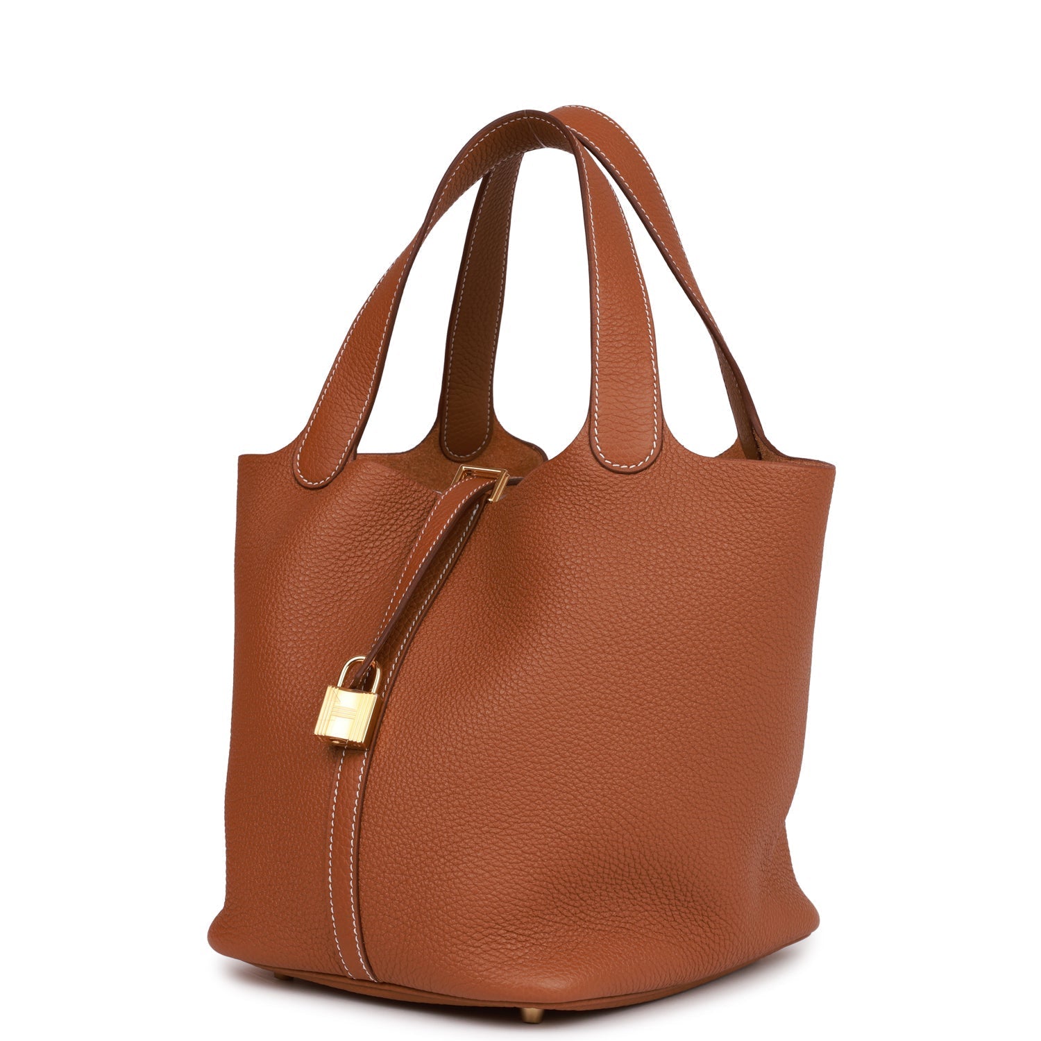 HERMES Picotin Lock 22 Gold Clemence Gold Hardware