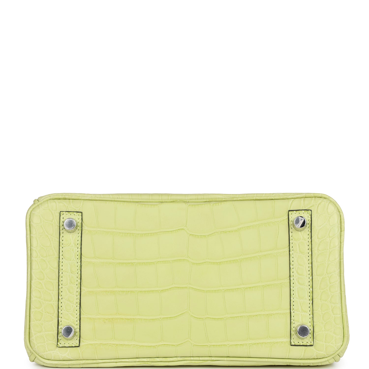 HERMES Birkin 25 Jaune Bourgeon Matte Alligator Palladium Hardware
