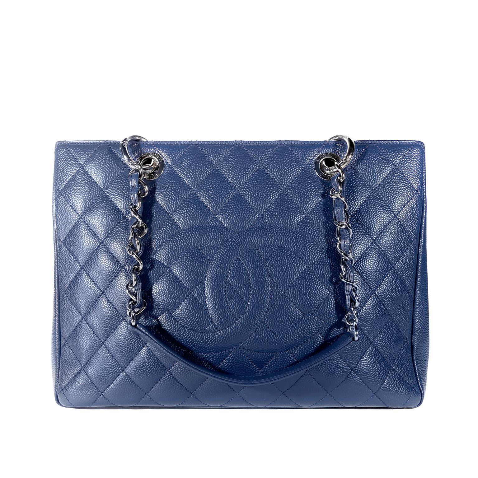 CHANEL Grand Shopping Tote Quilted Caviar XL