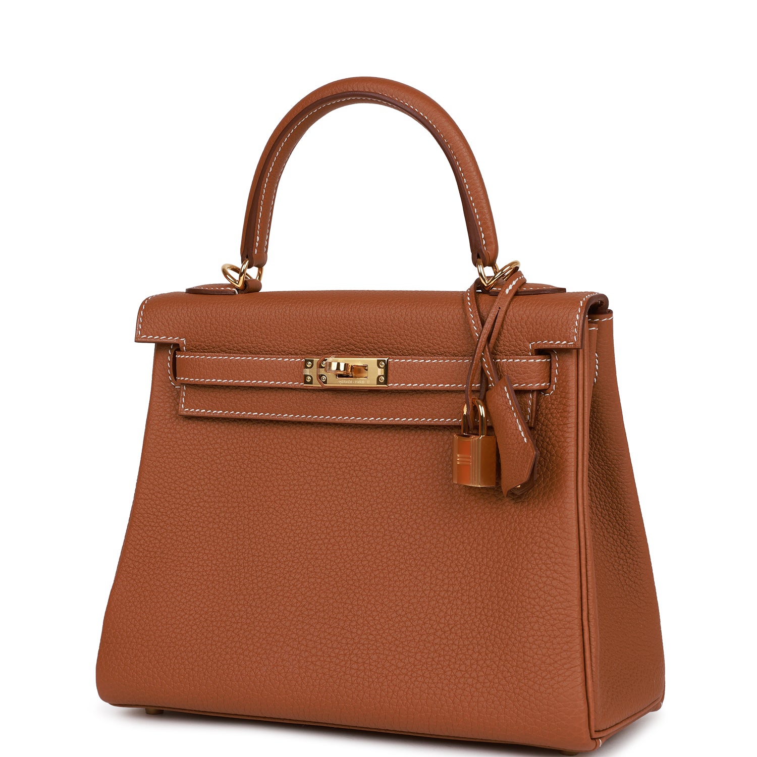 HERMES Kelly Retourne 25 Gold Togo Gold Hardware