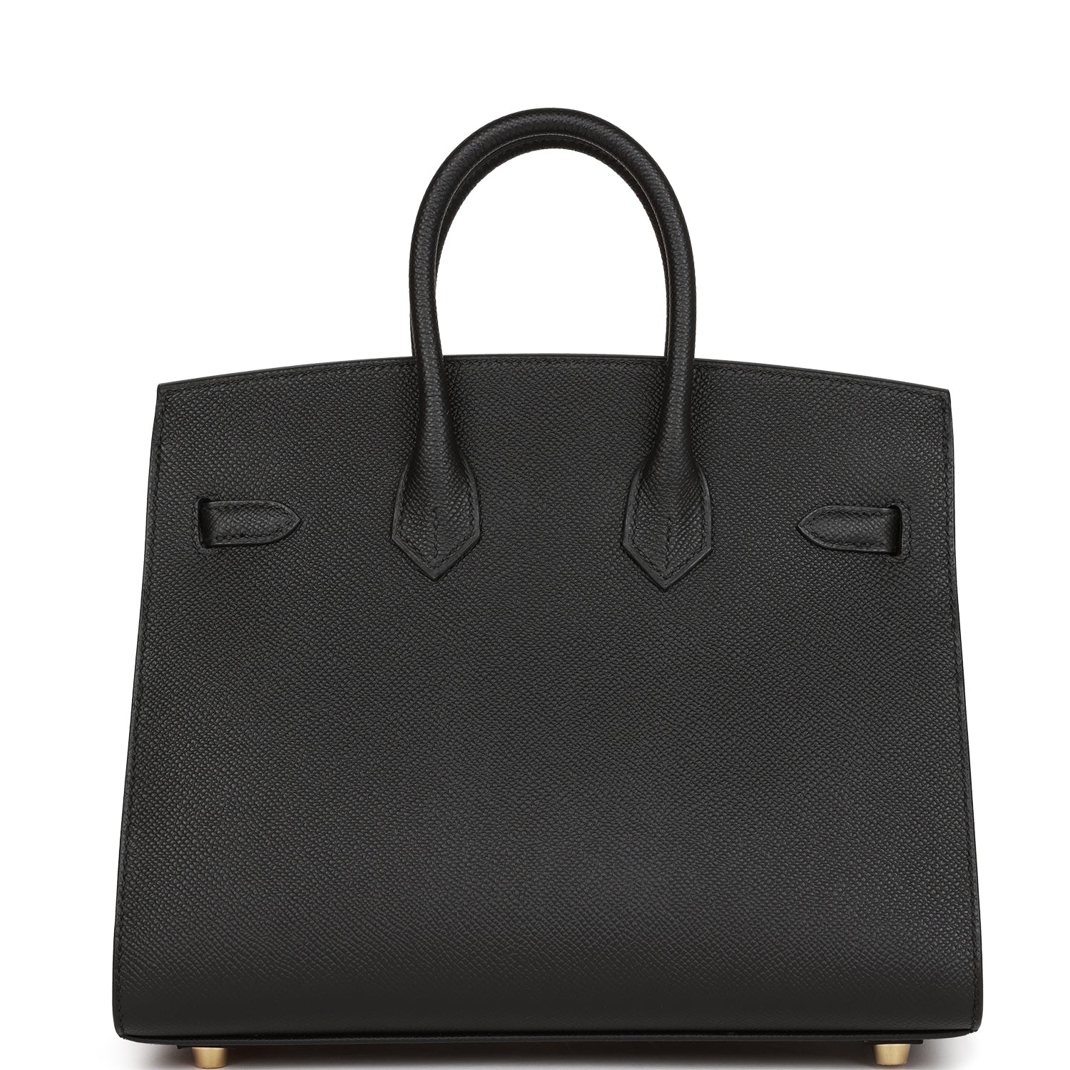 HERMES Birkin Sellier 25 Black Epsom Gold Hardware