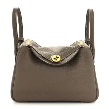HERMÈS ETOUPE CLEMENCE LINDY 26 GOLD HARDWARE