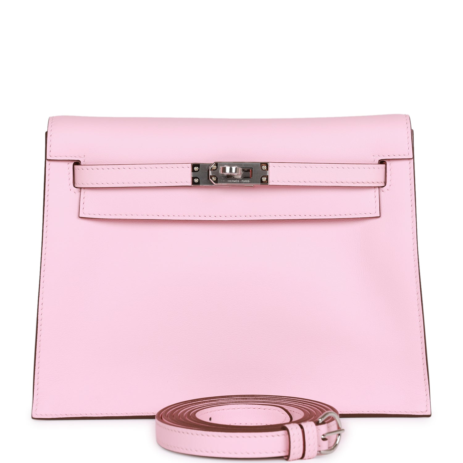 HERMES Kelly Danse Rose Sakura Swift Palladium Hardware