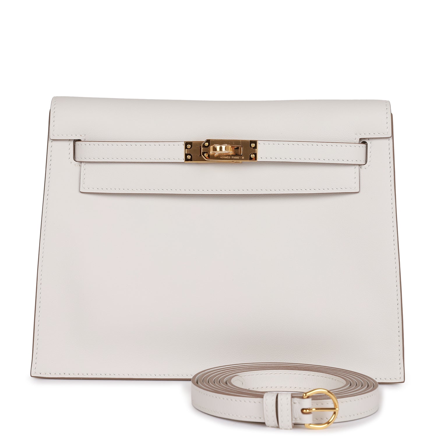 HERMES Kelly Danse Gris Perle Swift Gold Hardware