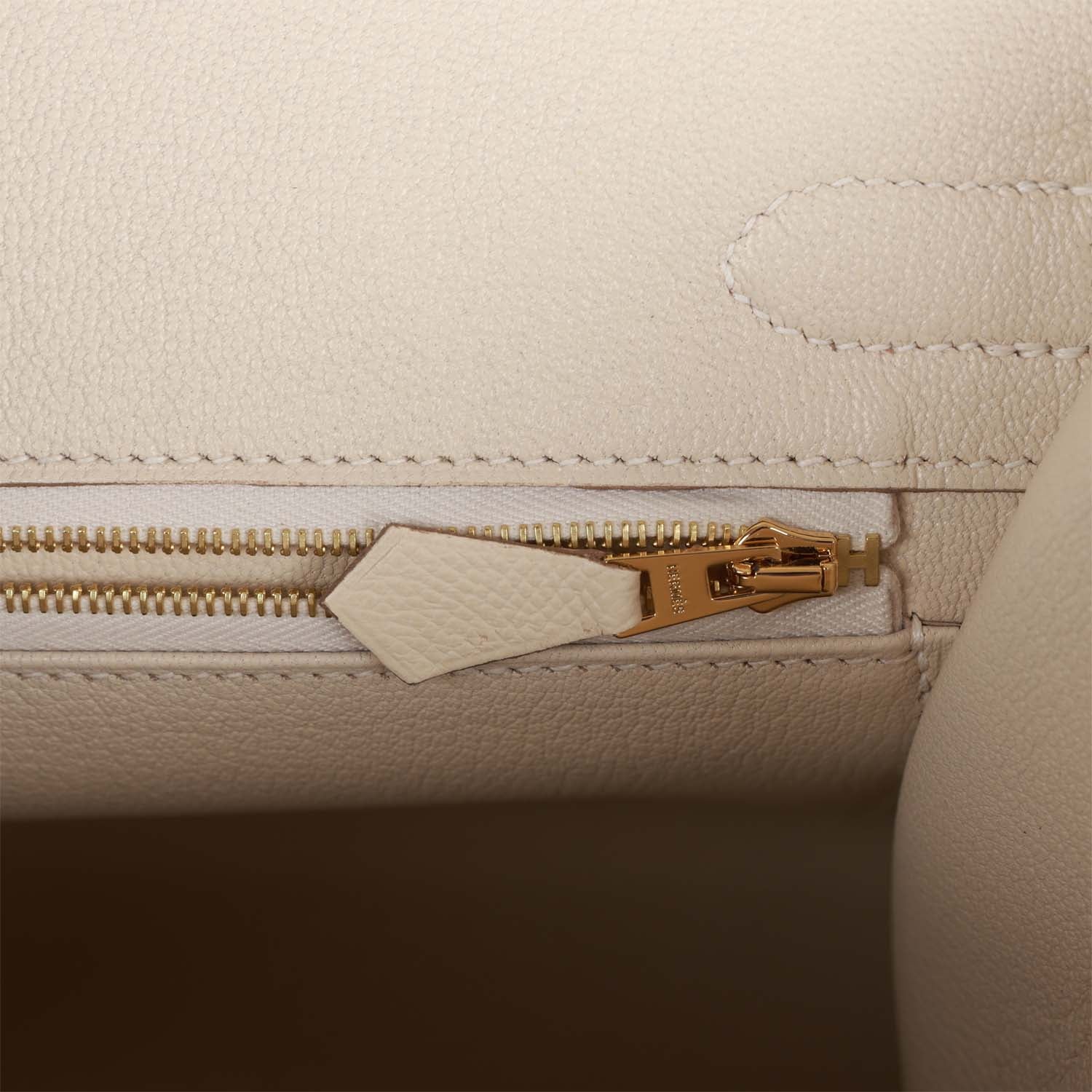 HERMES Birkin Sellier 30 Craie Epsom Gold Hardware