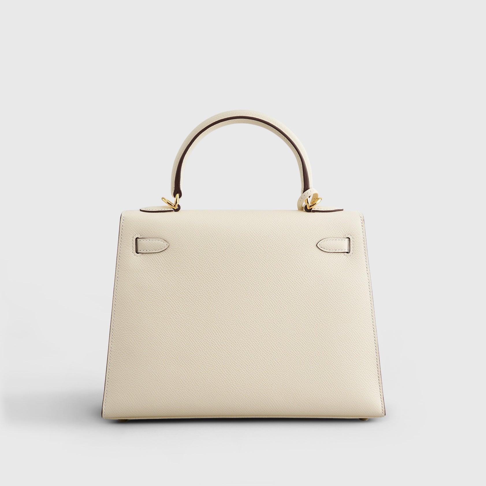 HERMES Kelly 25 Epsom Nata Sellier Gold Hardware