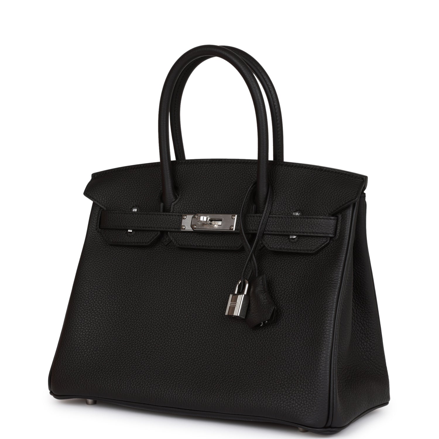 HERMES Birkin 30 Black Togo Palladium Hardware