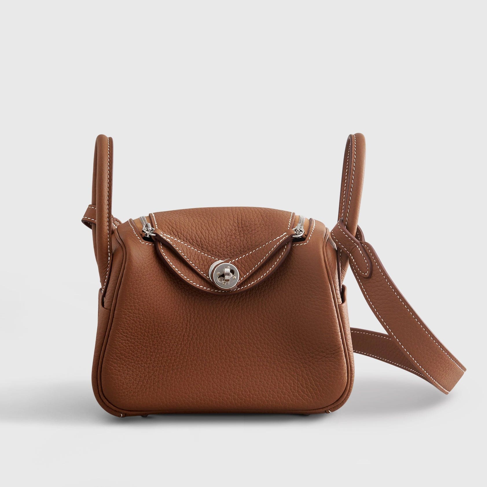 HERMES Lindy 20 Clemence Gold Palladium Hardware