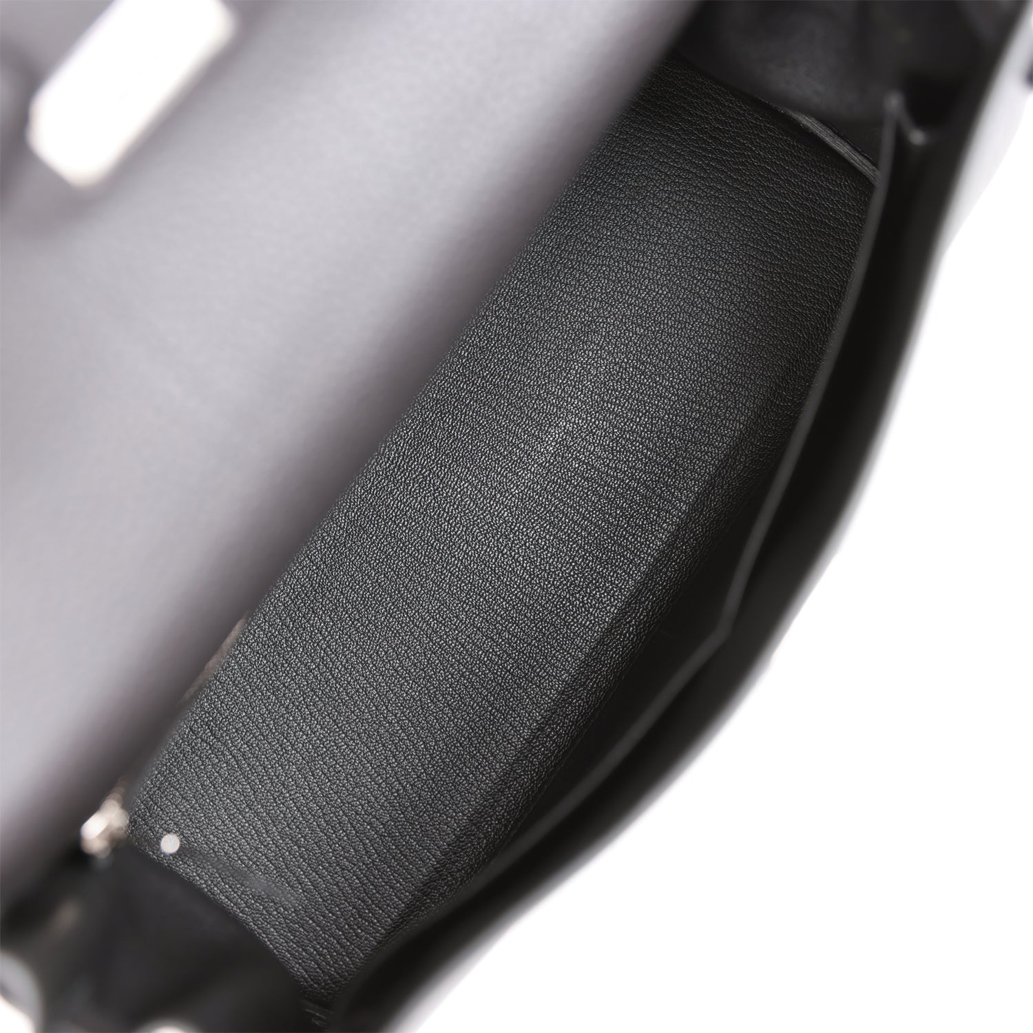 HERMES Kelly Retourne 32cm Black Togo Palladium Hardware