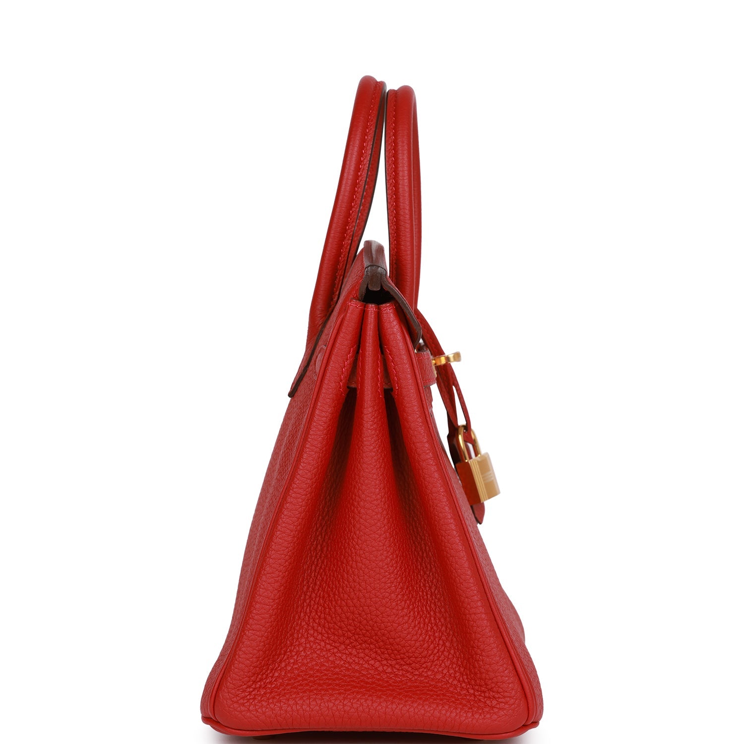 HERMES Birkin 25 Rouge Vif Togo Gold Hardware