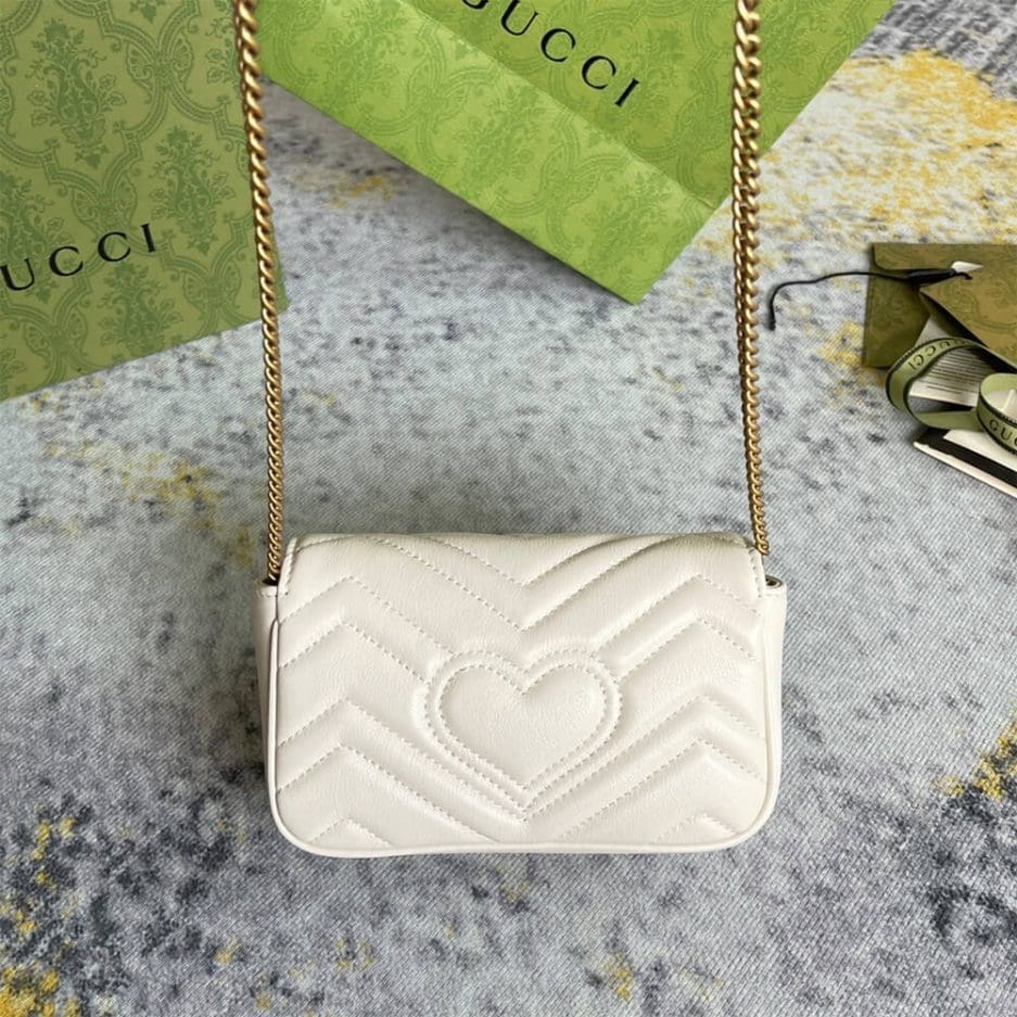 GUCCI Marmont matelasse leather super mini bag