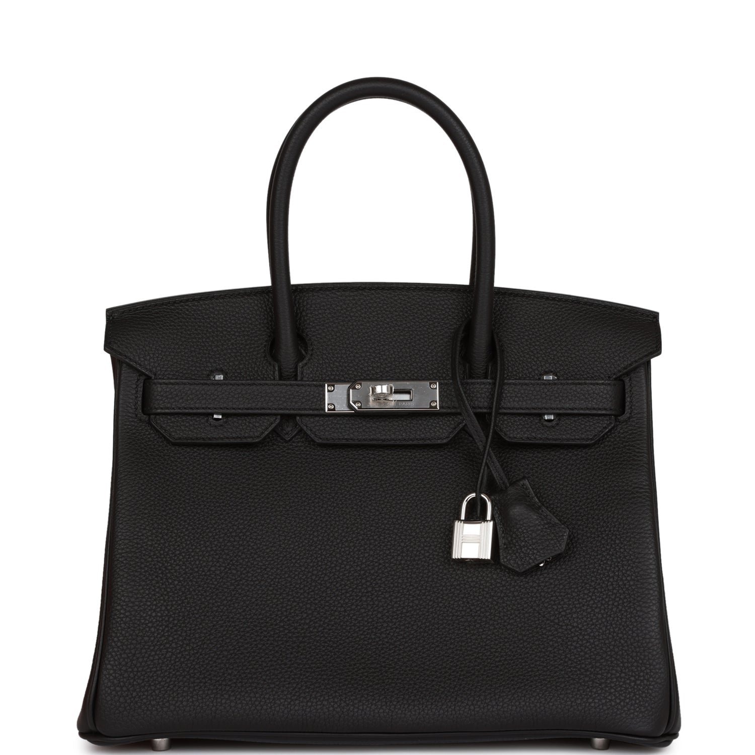 HERMES Birkin 30 Black Togo Palladium Hardware