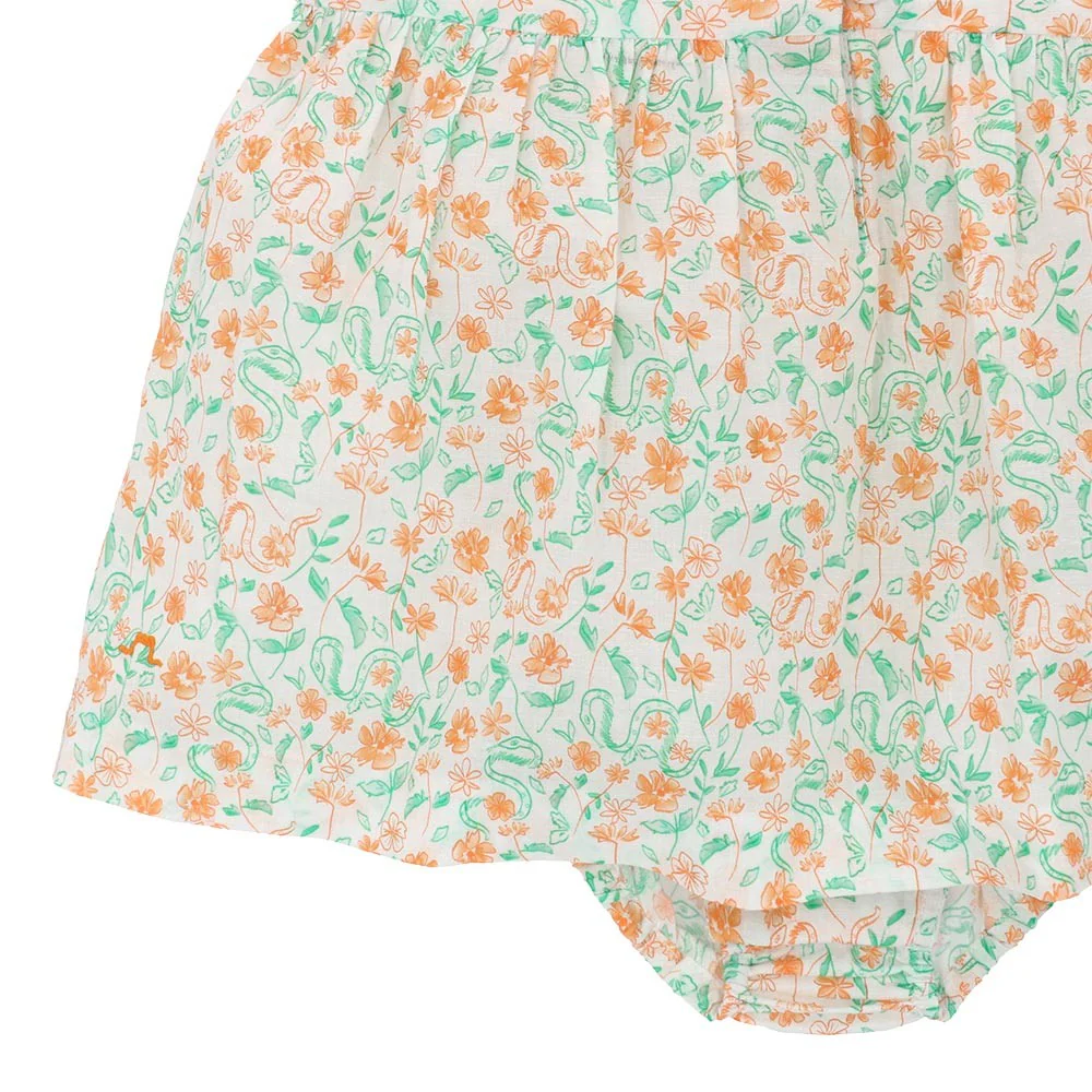 Flounce sleeve romper Dress