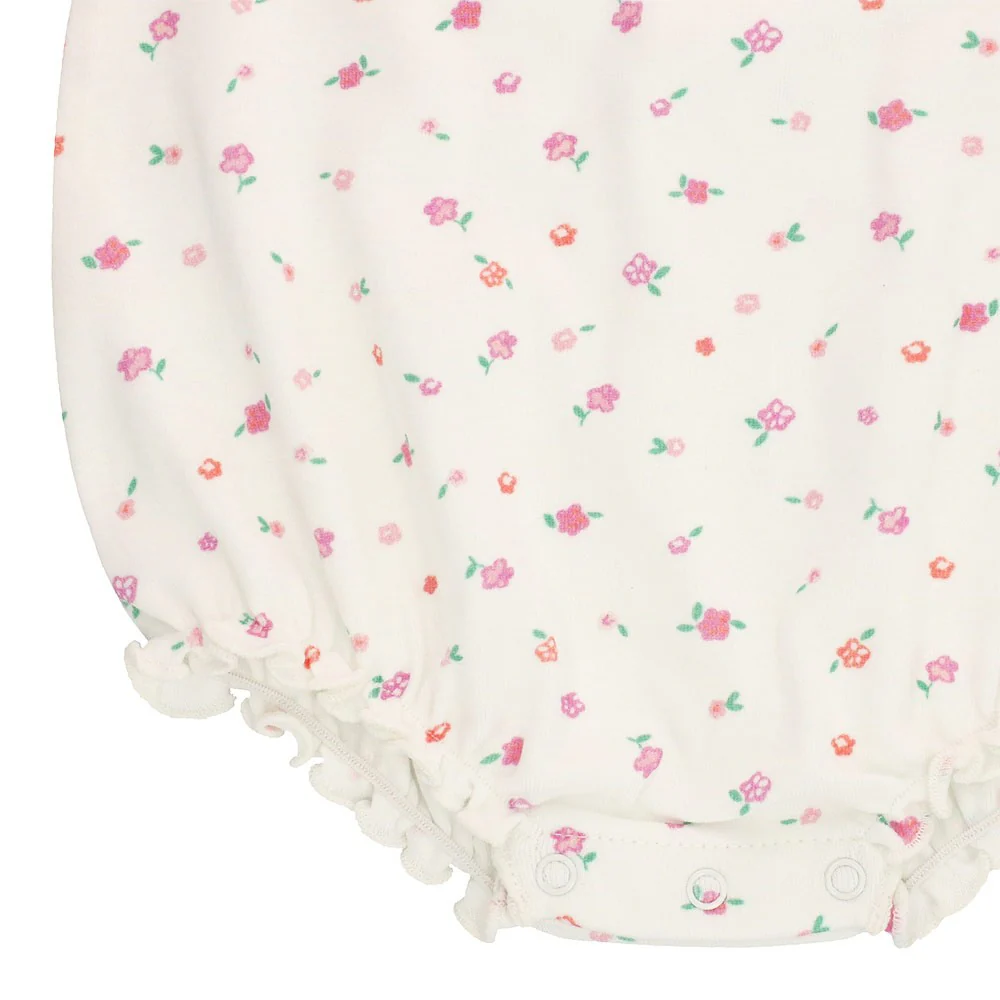 Flounce collar romper