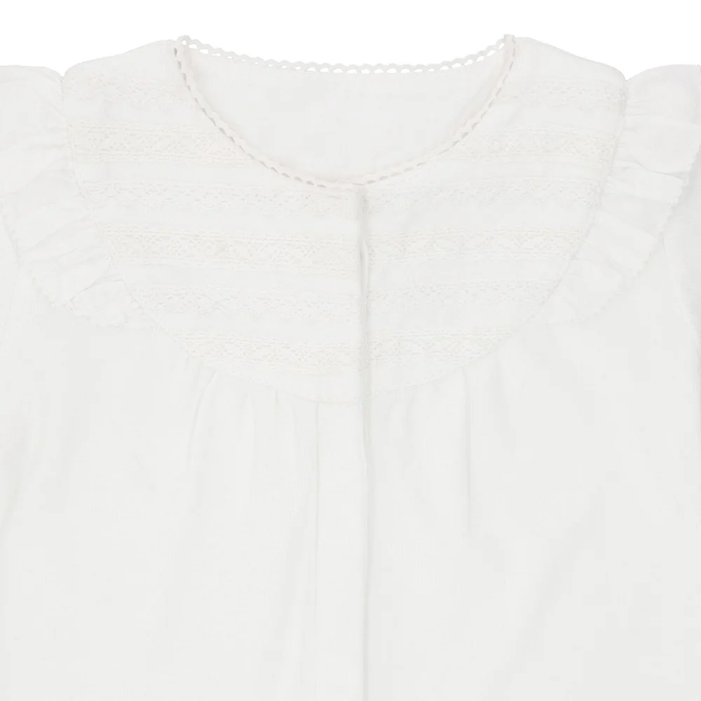 Flounce collar pyjamas