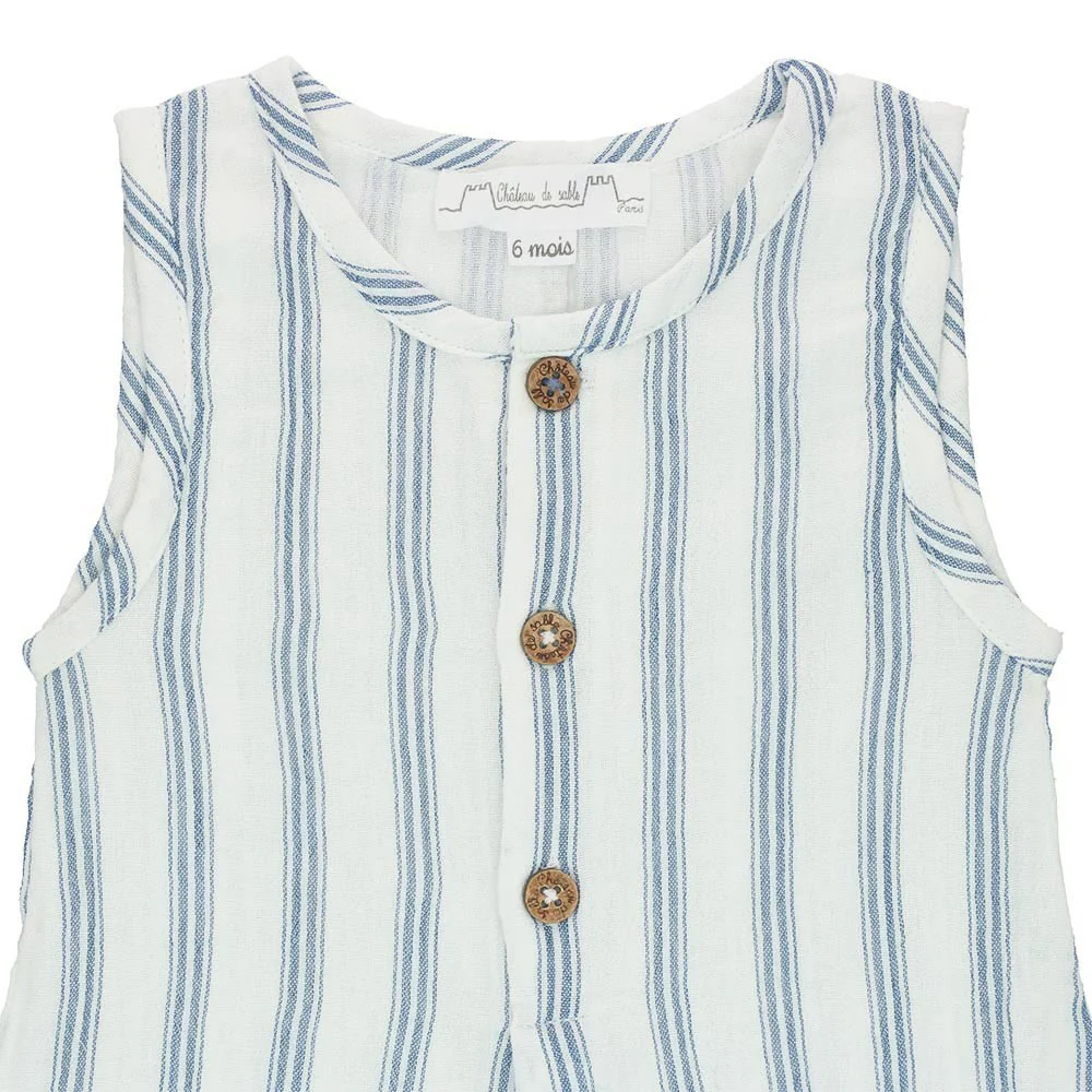 Striped romper