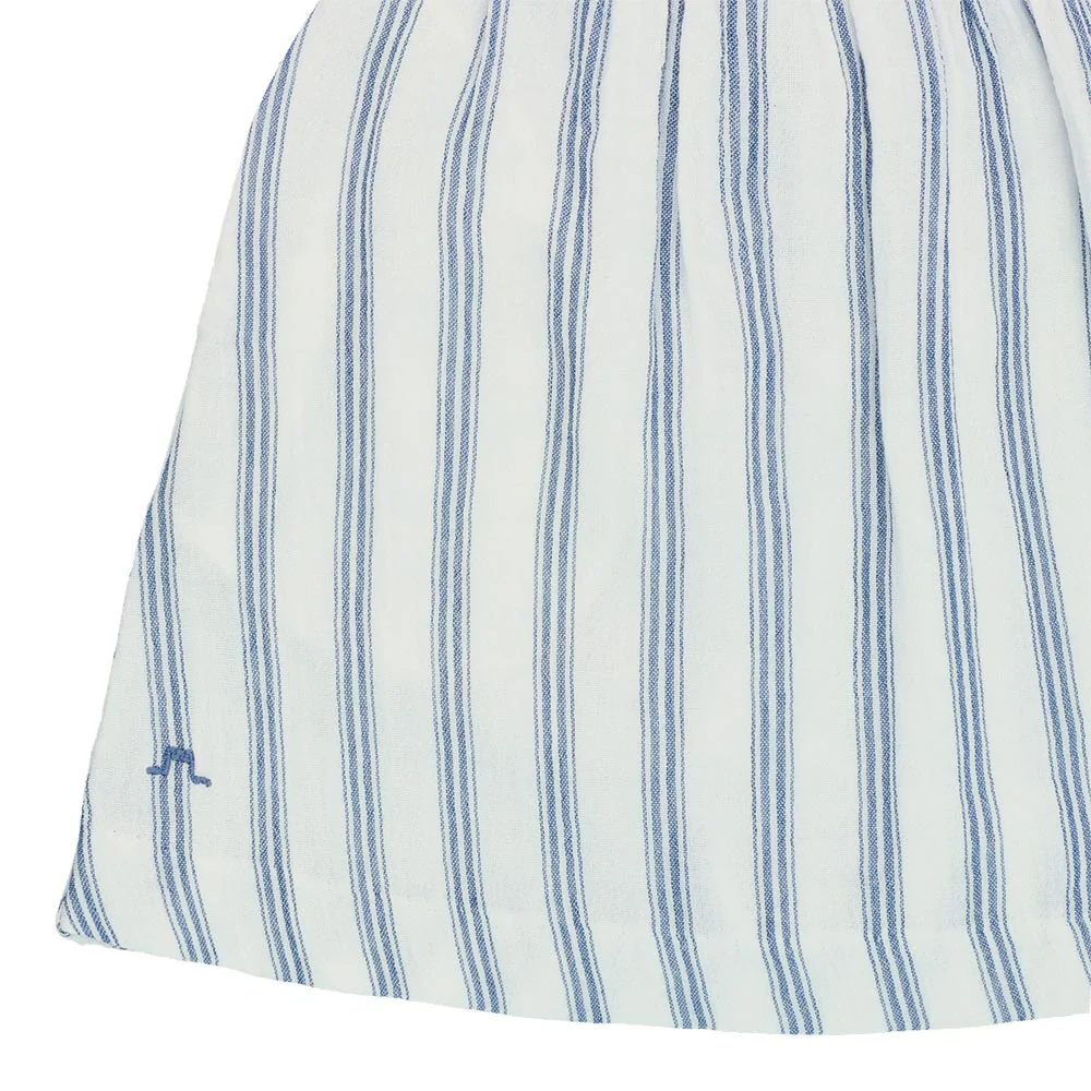 Cotton gauze dress with straps