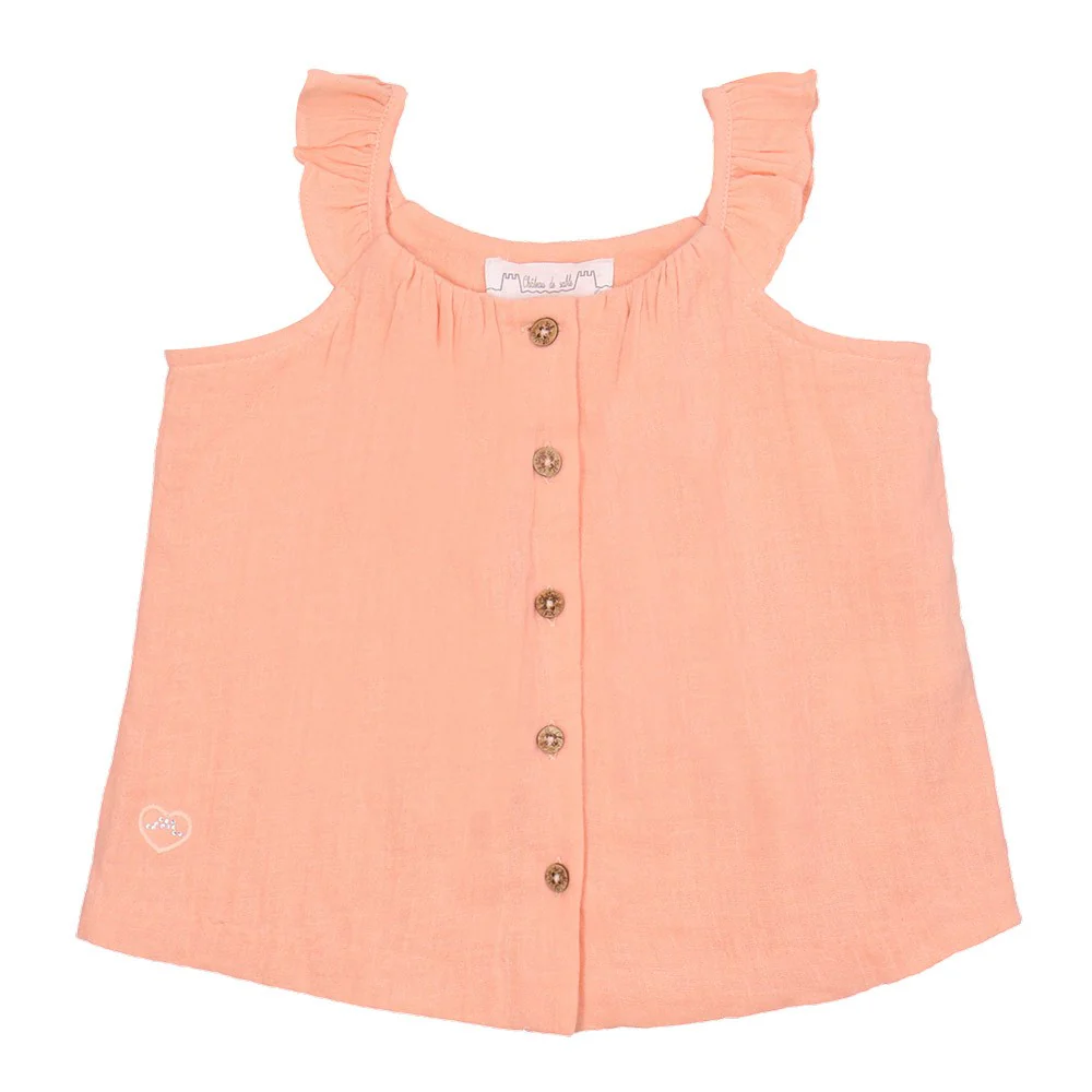 Flounce Sleeve Blouse