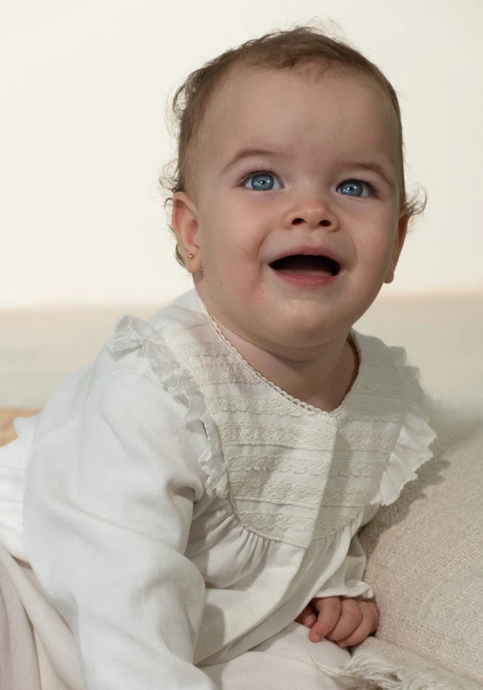 Flounce collar pyjamas