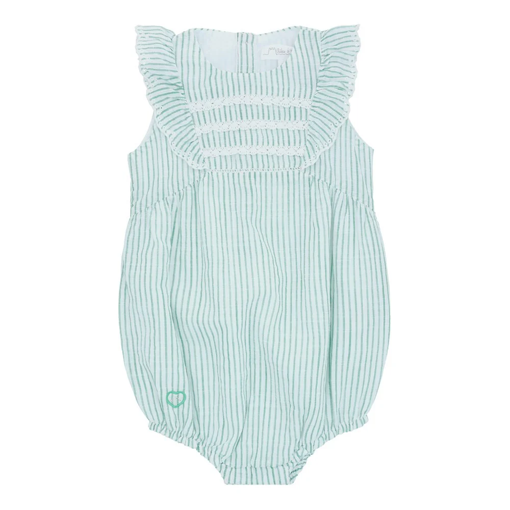 Flounce sleeve playsuit