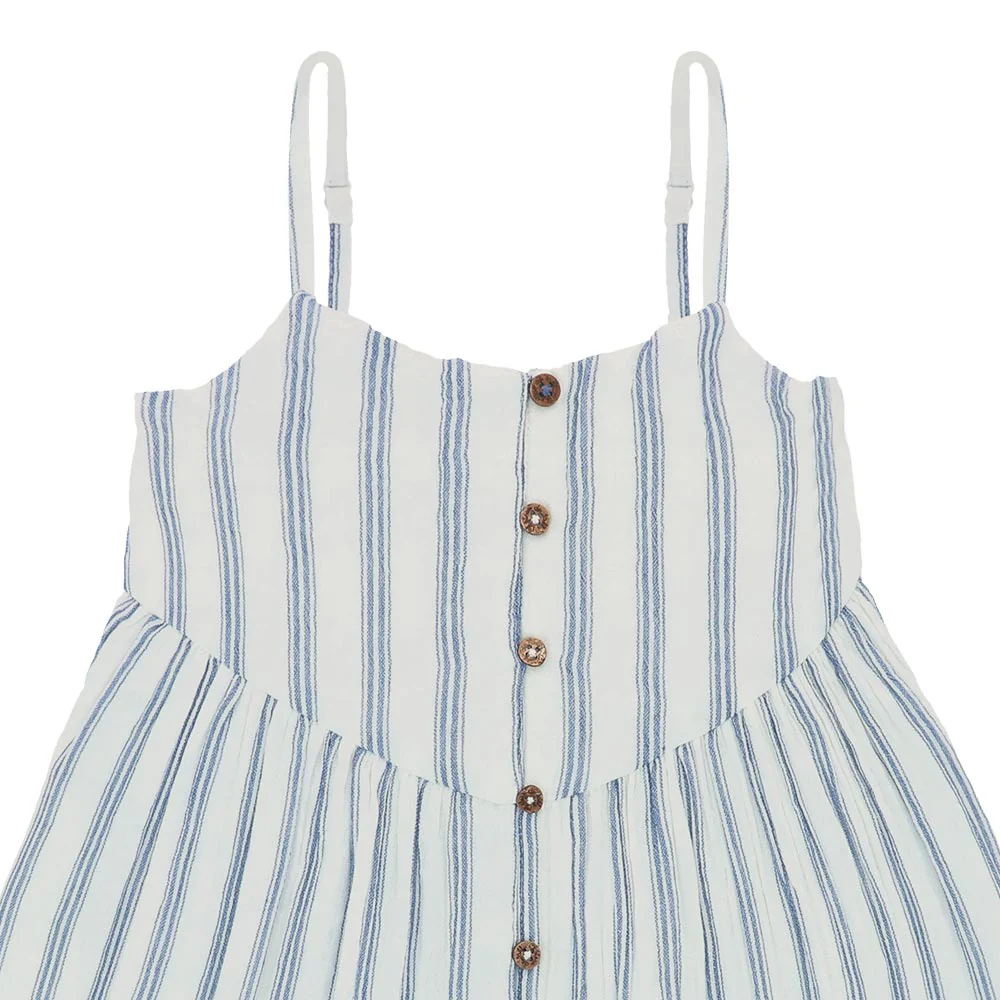 Cotton gauze dress with straps